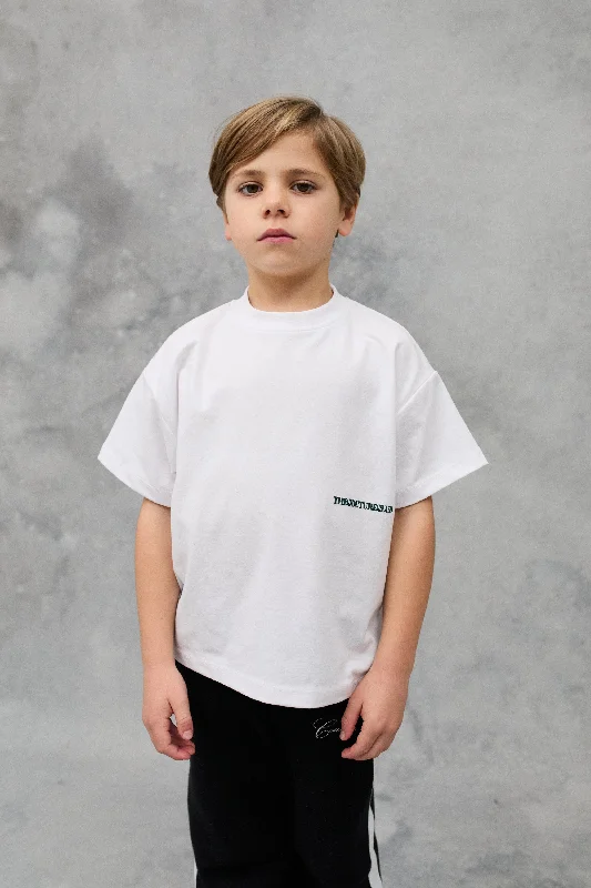 KIDS DESIGN DEPARTMENT GRAPHIC T-SHIRT - WHITE