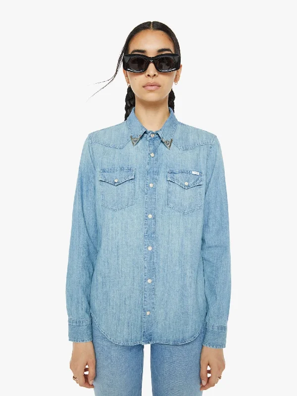 Mother - All My Exes Y'all Button-Up Denim Shirt