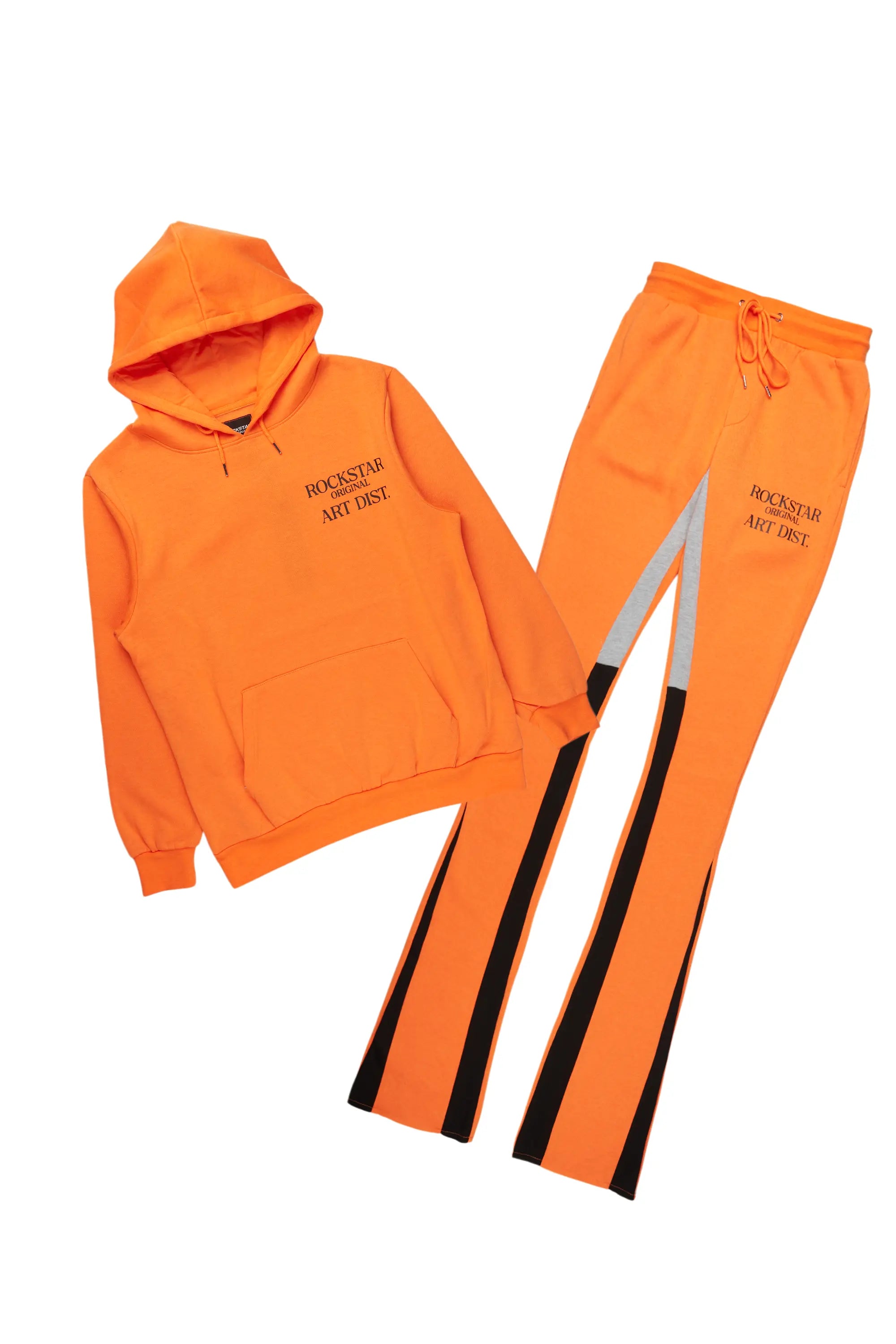 Briggs Orange Hoodie/Super Stacked Flare Track Set